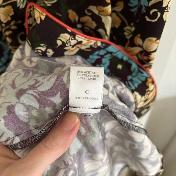 Rhode Fay Midi Dress Maxi Floral Slit High Neck Size M Resortwear Wedding Guest - Picture 8 of 13